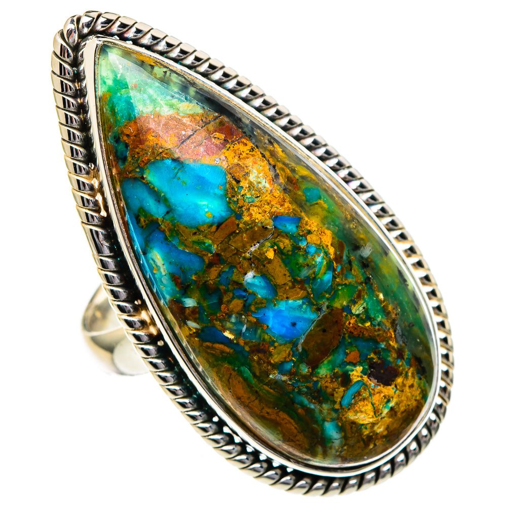 Chrysocolla Rings handcrafted by Ana Silver Co - RING96708