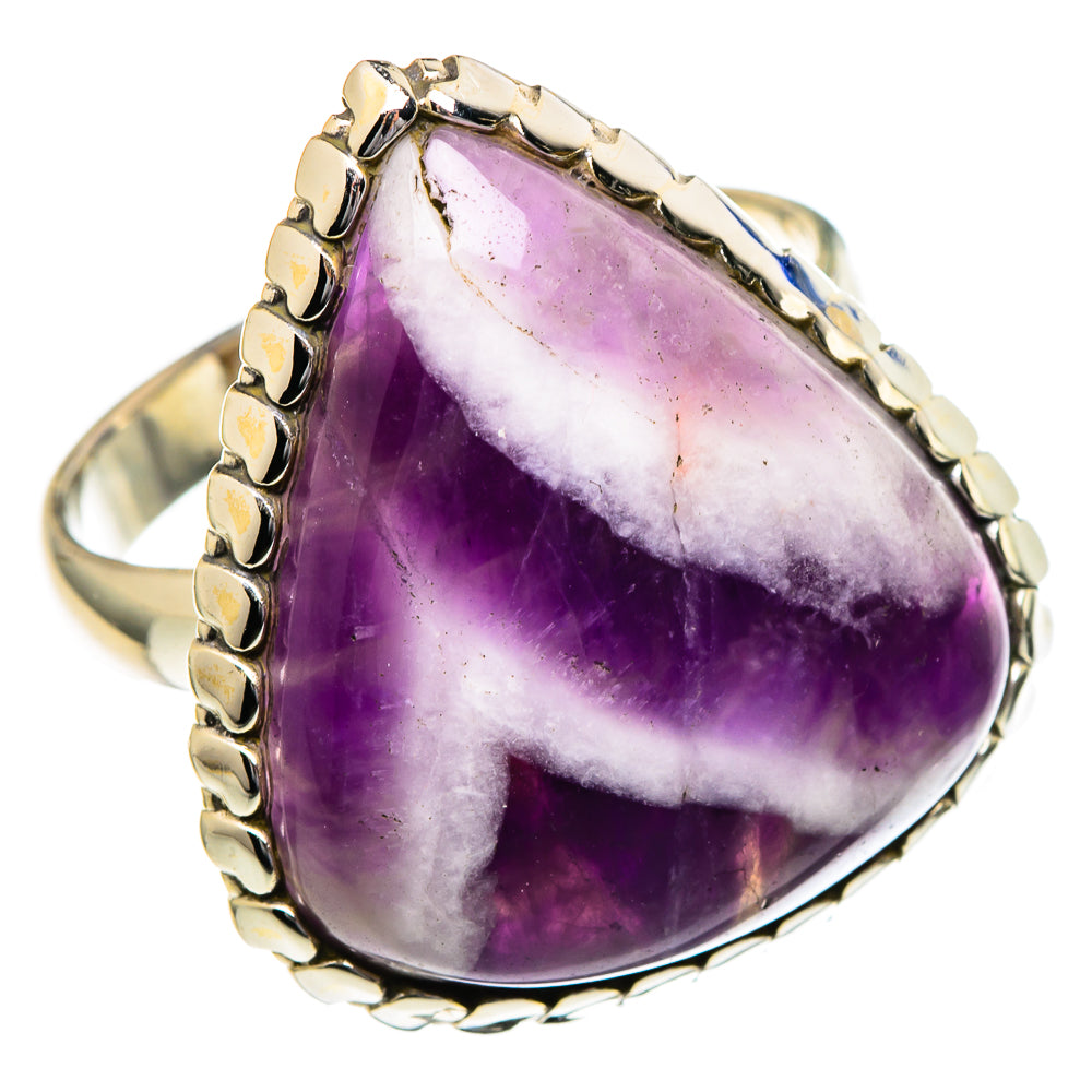Chevron Amethyst Rings handcrafted by Ana Silver Co - RING96717