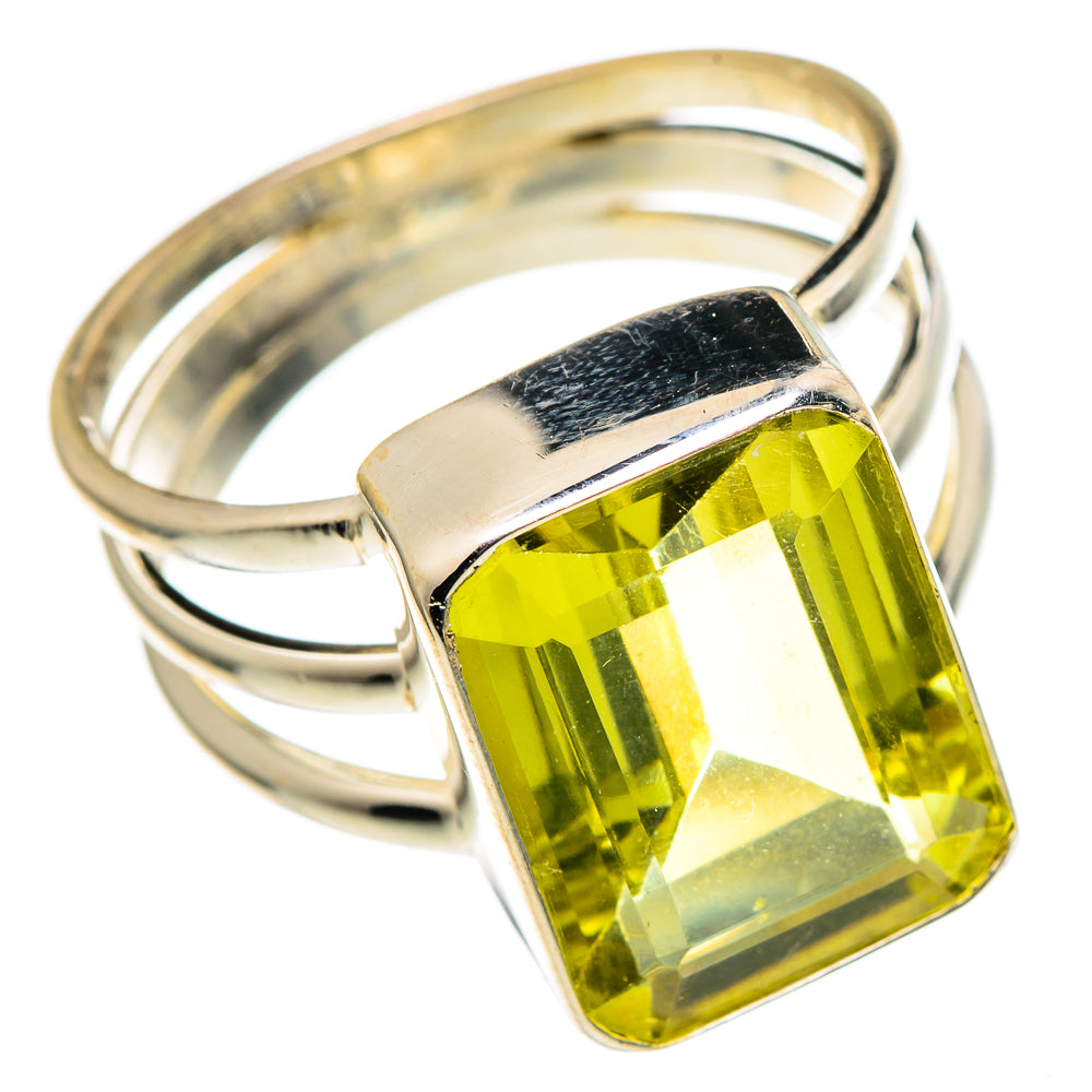 Lemon Quartz Rings handcrafted by Ana Silver Co - RING96751