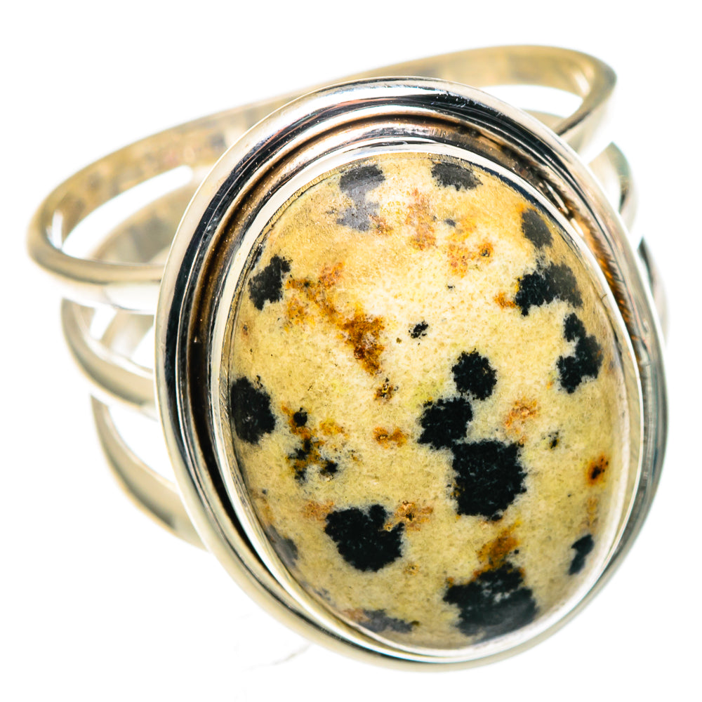 Dalmatian Jasper Rings handcrafted by Ana Silver Co - RING96789 - Photo 2