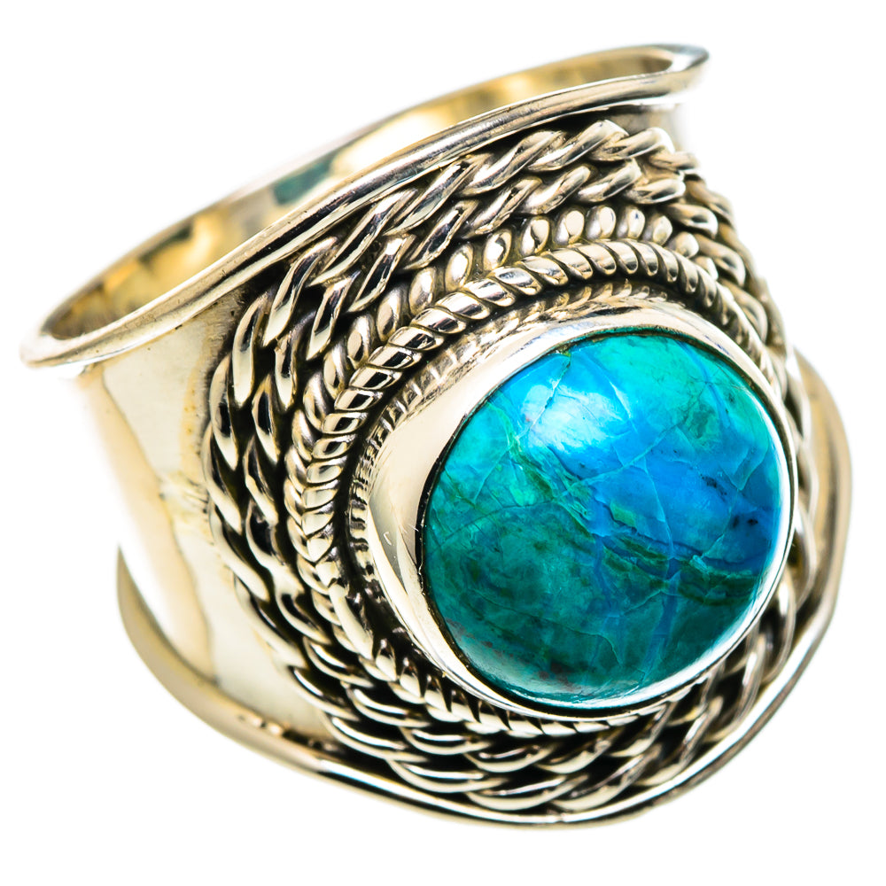 Chrysocolla Rings handcrafted by Ana Silver Co - RING96810