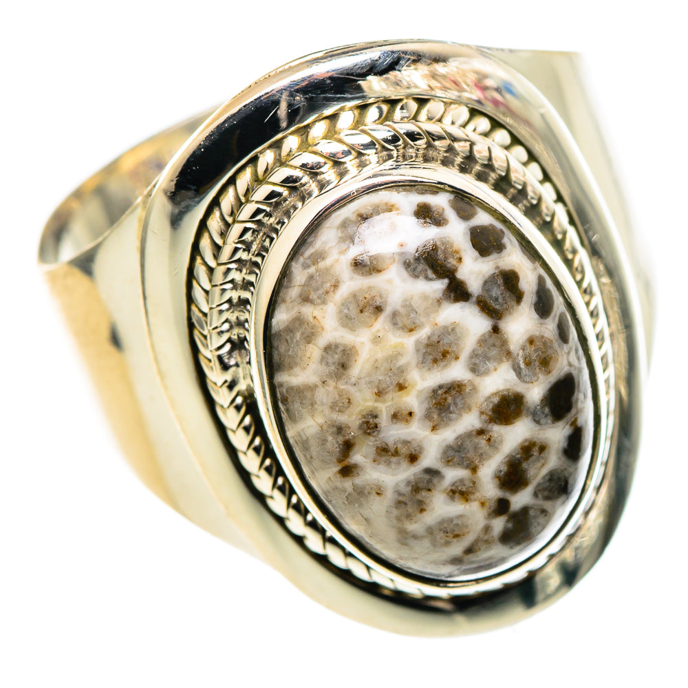 Stingray Coral Rings handcrafted by Ana Silver Co - RING96914