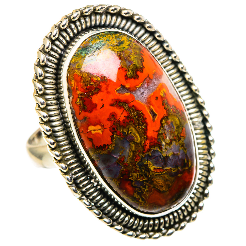 Moroccan Agate Rings handcrafted by Ana Silver Co - RING96936