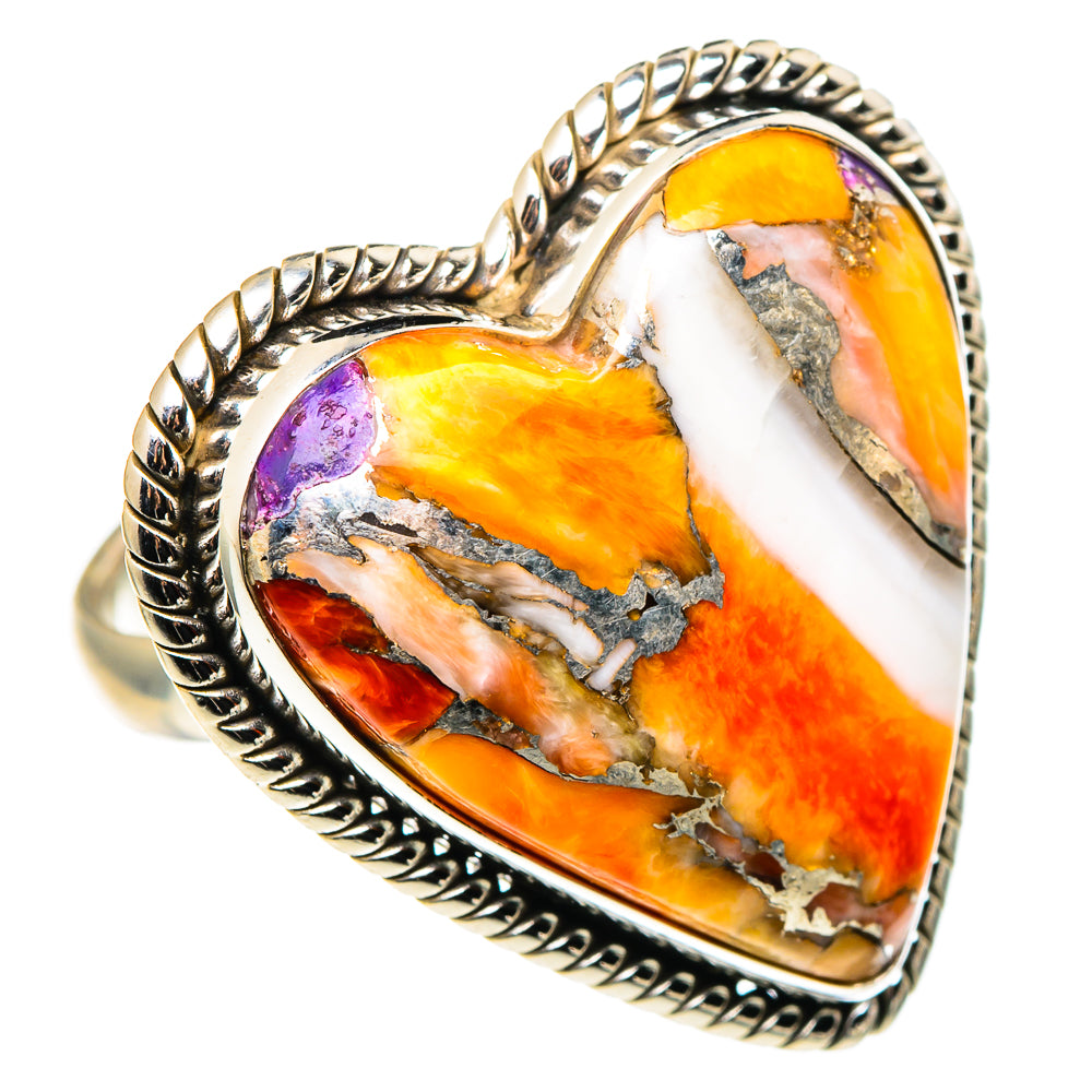Spiny Oyster Turquoise Rings handcrafted by Ana Silver Co - RING96944