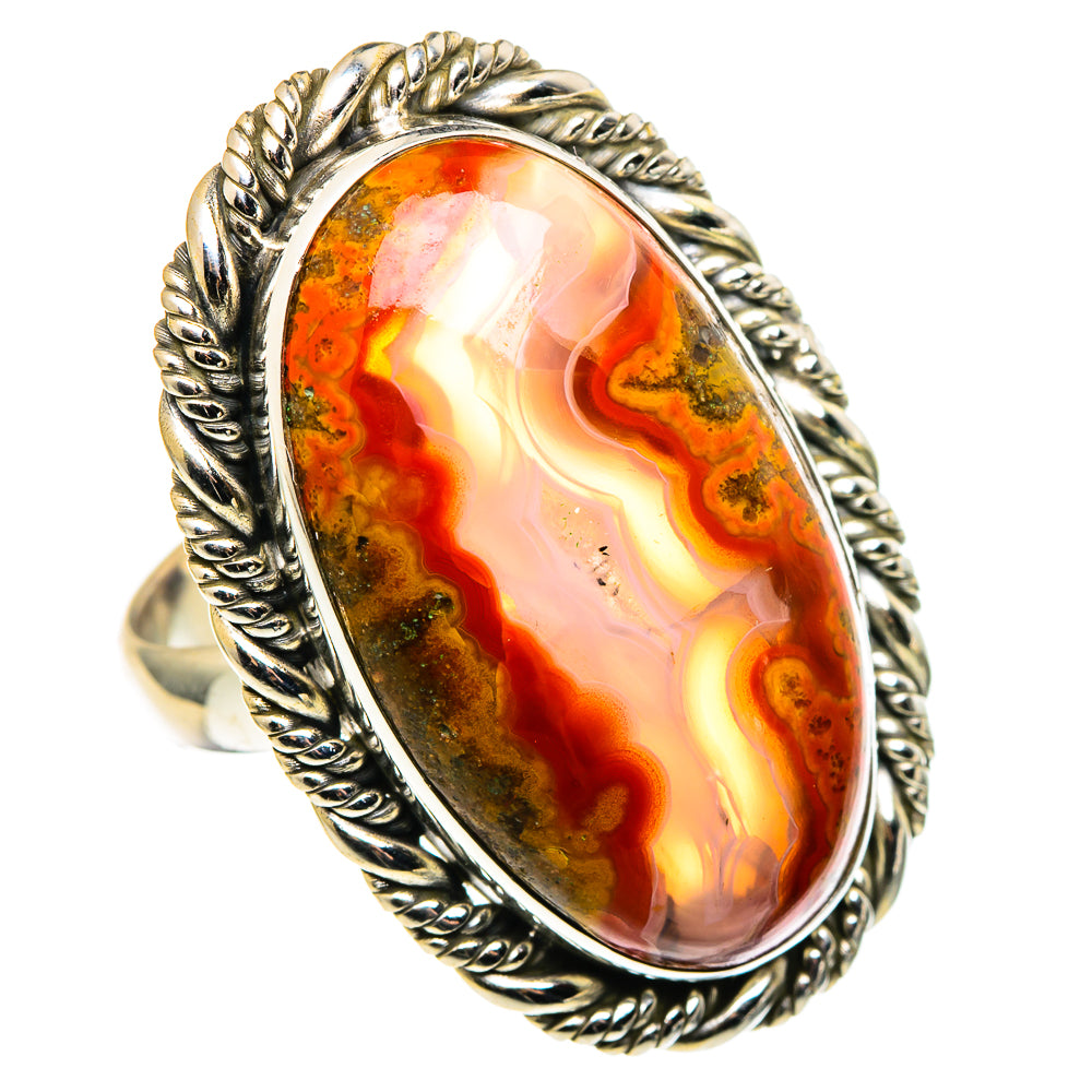 Moroccan Agate Rings handcrafted by Ana Silver Co - RING97005