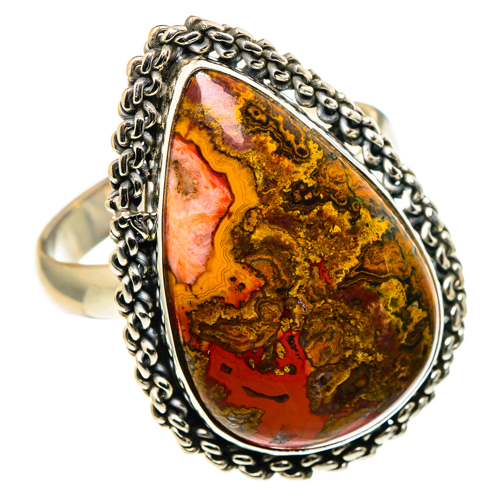 Moroccan Agate Rings handcrafted by Ana Silver Co - RING97007