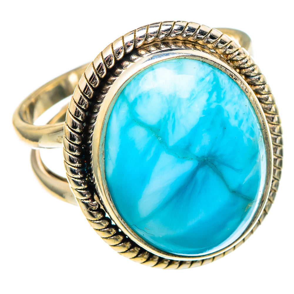 Larimar Rings handcrafted by Ana Silver Co - RING97189