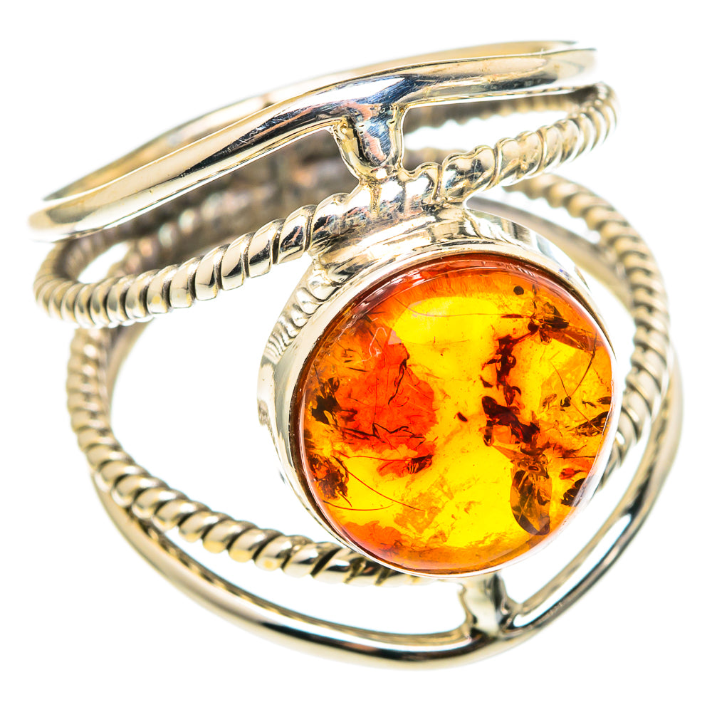 Baltic Amber Rings handcrafted by Ana Silver Co - RING97198