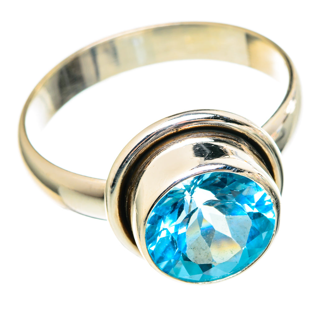 Blue Topaz Rings handcrafted by Ana Silver Co - RING97310