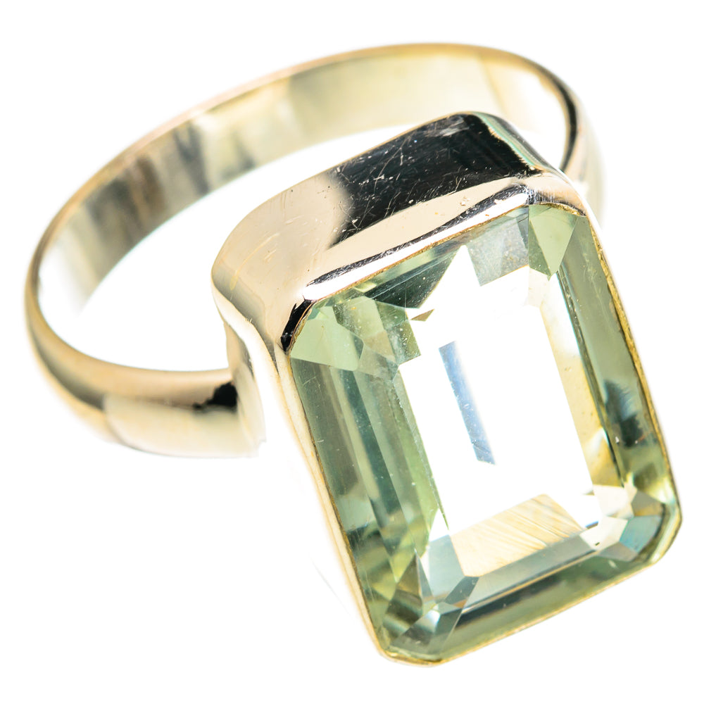 Green Amethyst Rings handcrafted by Ana Silver Co - RING97314