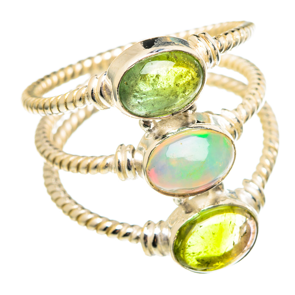 Ethiopian Opal Rings handcrafted by Ana Silver Co - RING97335