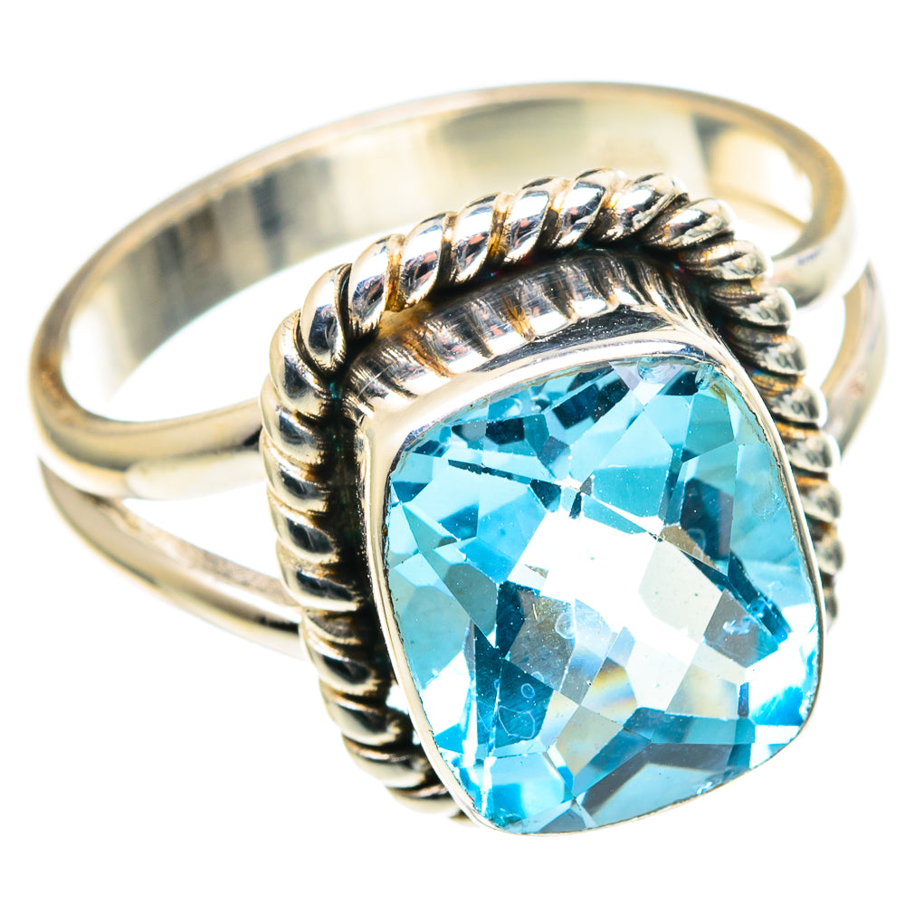 Blue Topaz Rings handcrafted by Ana Silver Co - RING97371