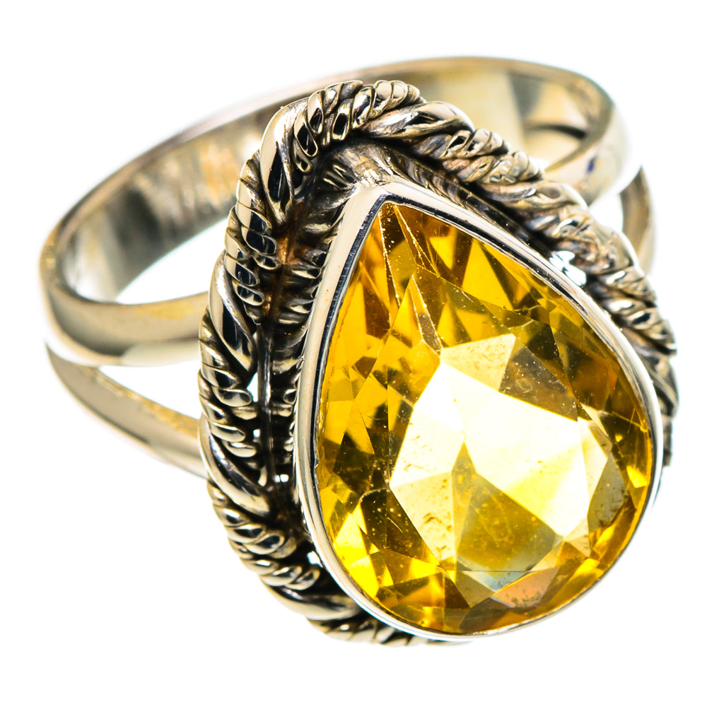 Citrine Rings handcrafted by Ana Silver Co - RING97384