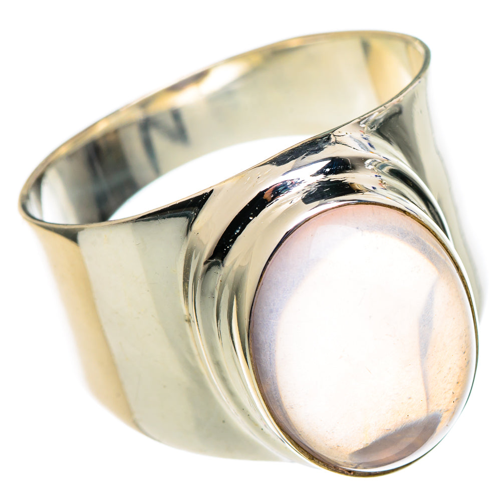 Rose Quartz Rings handcrafted by Ana Silver Co - RING97385
