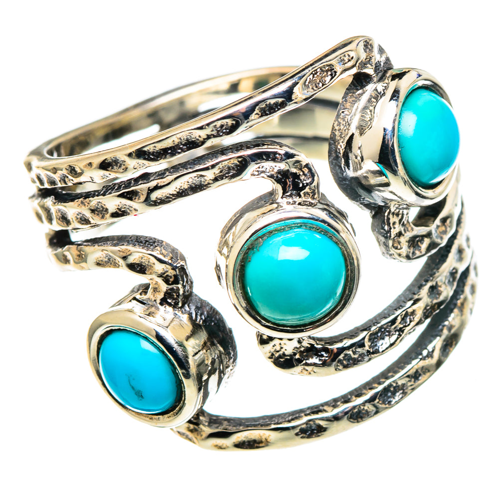 Sleeping Beauty Turquoise Rings handcrafted by Ana Silver Co - RING97439