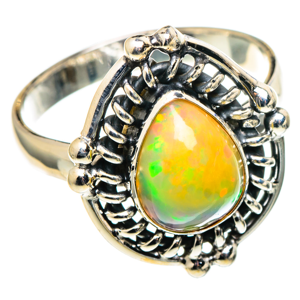 Ethiopian Opal Rings handcrafted by Ana Silver Co - RING97466