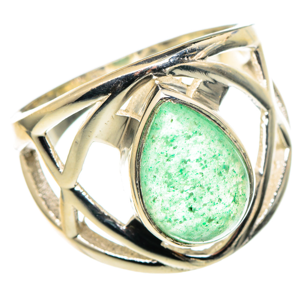 Green Aventurine Rings handcrafted by Ana Silver Co - RING97480