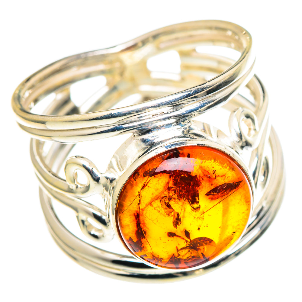 Baltic Amber Rings handcrafted by Ana Silver Co - RING97484