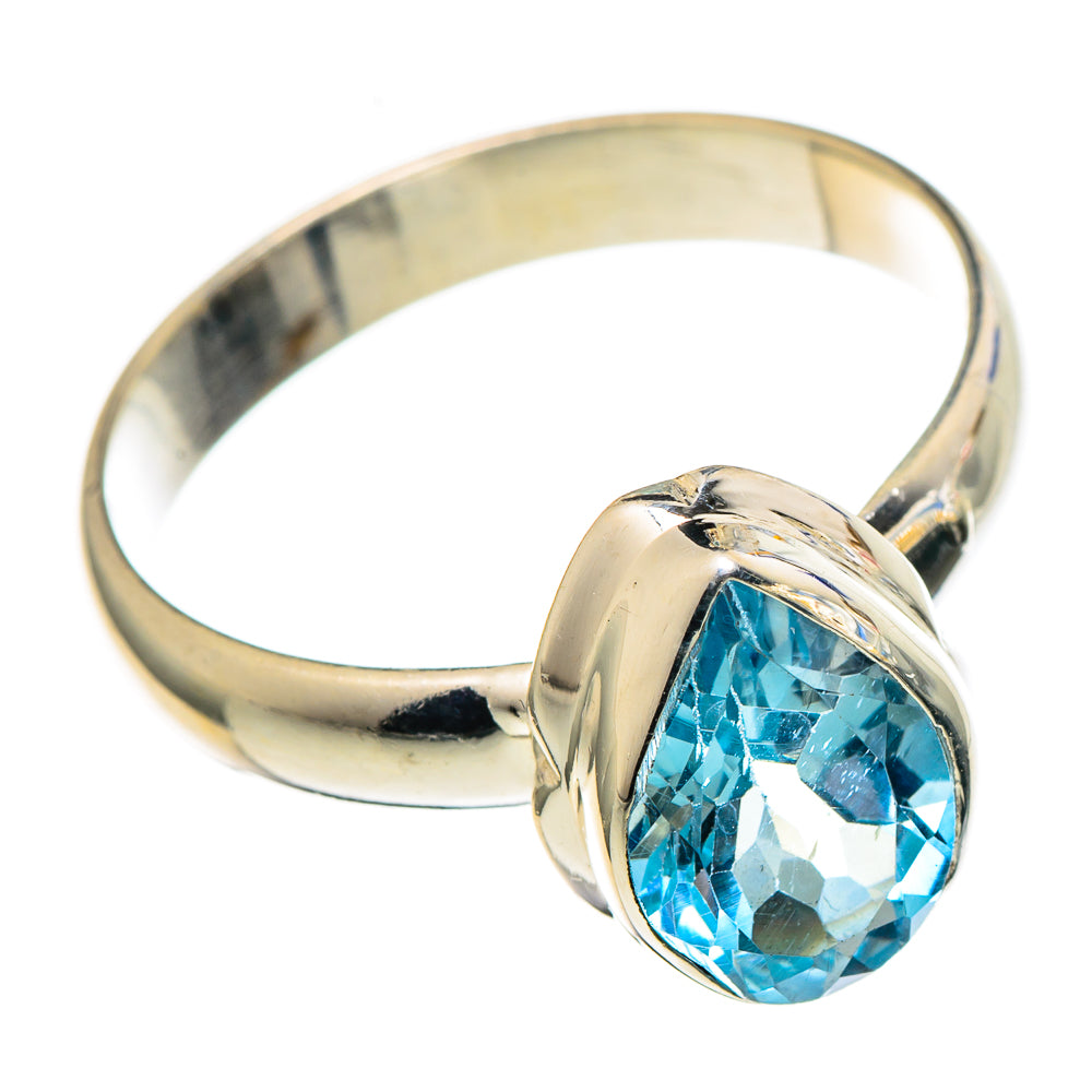 Blue Topaz Rings handcrafted by Ana Silver Co - RING97555