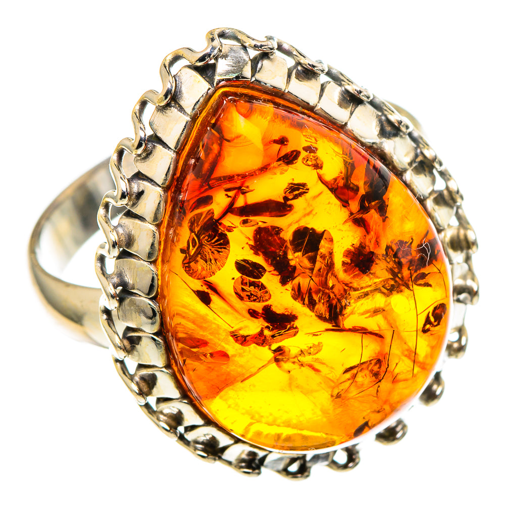 Baltic Amber Rings handcrafted by Ana Silver Co - RING97631