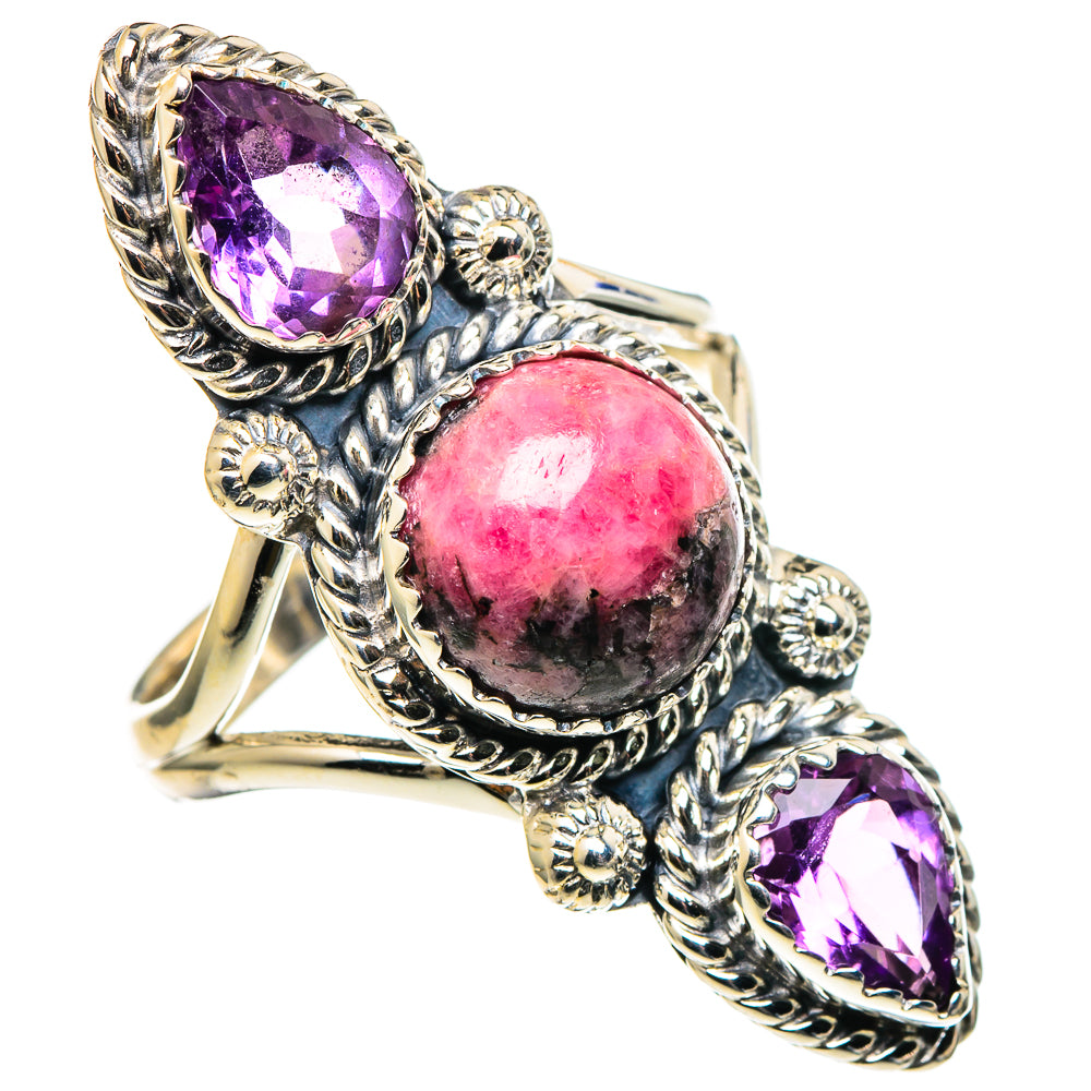 Rhodonite Rings handcrafted by Ana Silver Co - RING97644