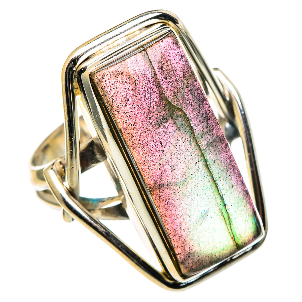 Labradorite Rings handcrafted by Ana Silver Co - RING97656