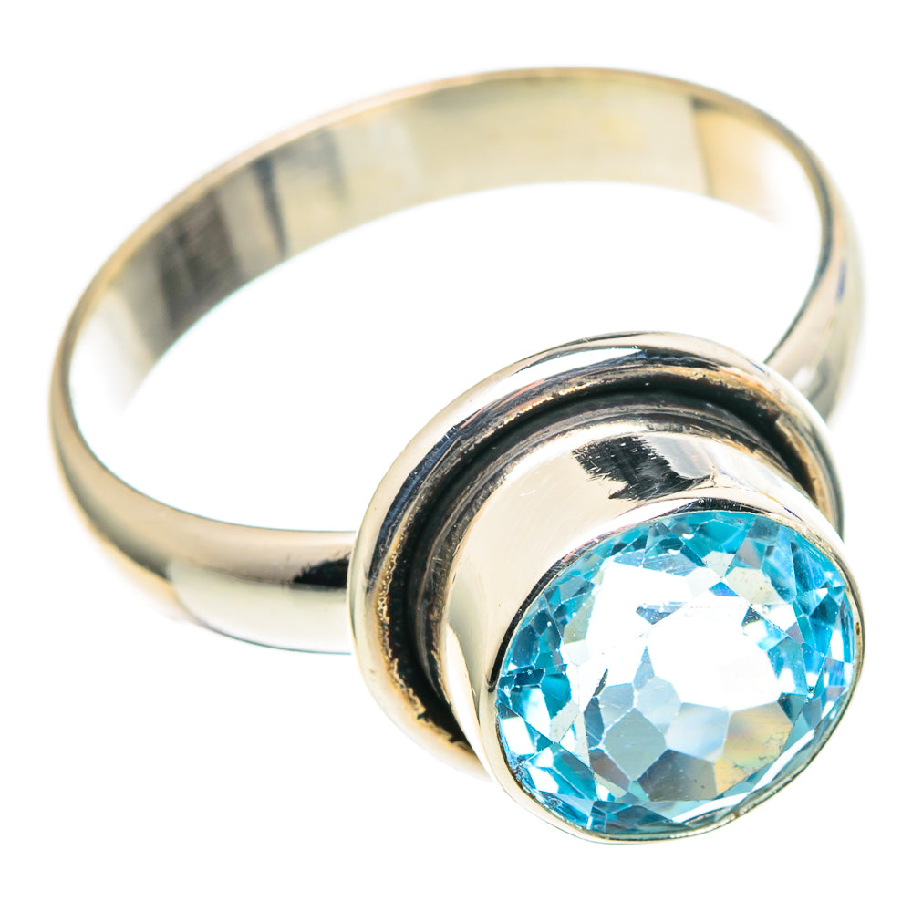 Blue Topaz Rings handcrafted by Ana Silver Co - RING97713 - Photo 2