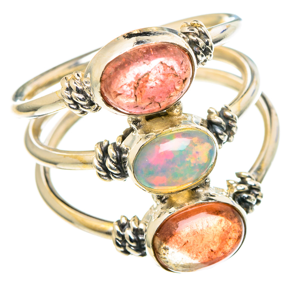 Ethiopian Opal Rings handcrafted by Ana Silver Co - RING97745