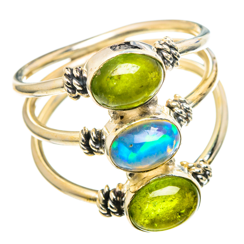 Ethiopian Opal Rings handcrafted by Ana Silver Co - RING97782