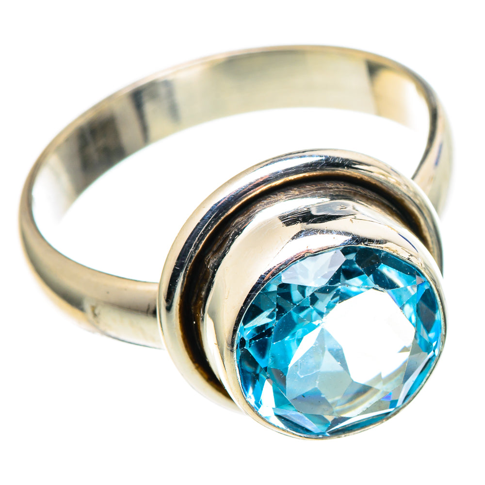 Blue Topaz Rings handcrafted by Ana Silver Co - RING97795 - Photo 2