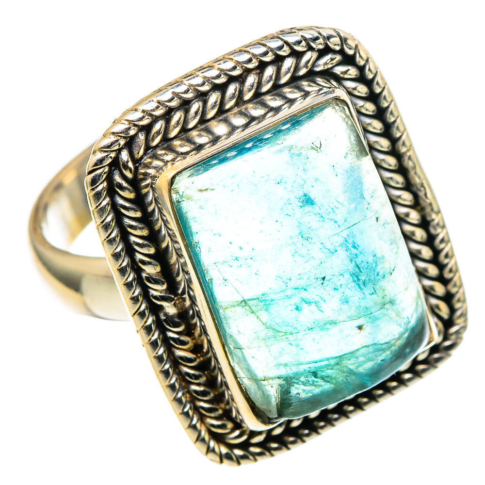 Blue Fluorite Rings handcrafted by Ana Silver Co - RING97864