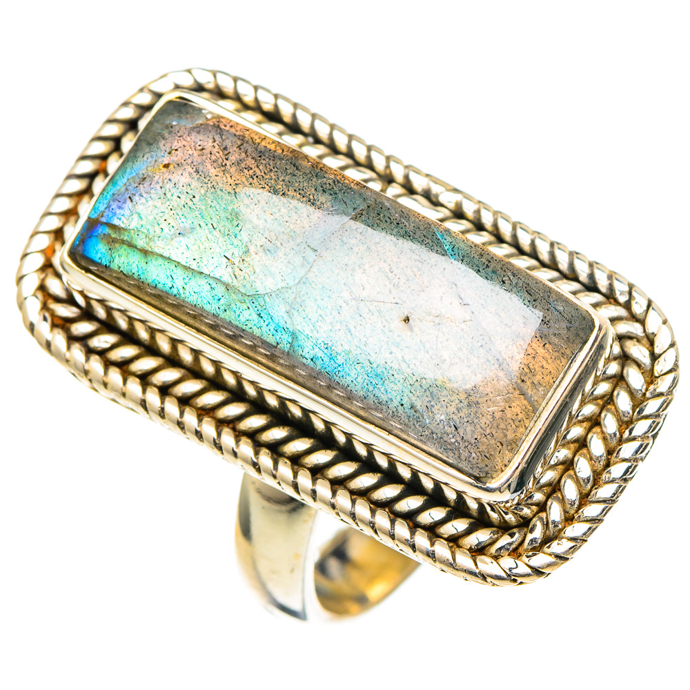 Labradorite Rings handcrafted by Ana Silver Co - RING97903
