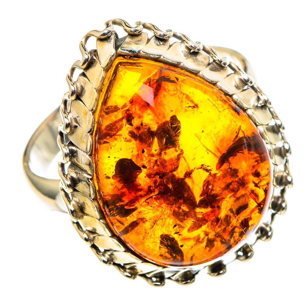 Baltic Amber Rings handcrafted by Ana Silver Co - RING97913