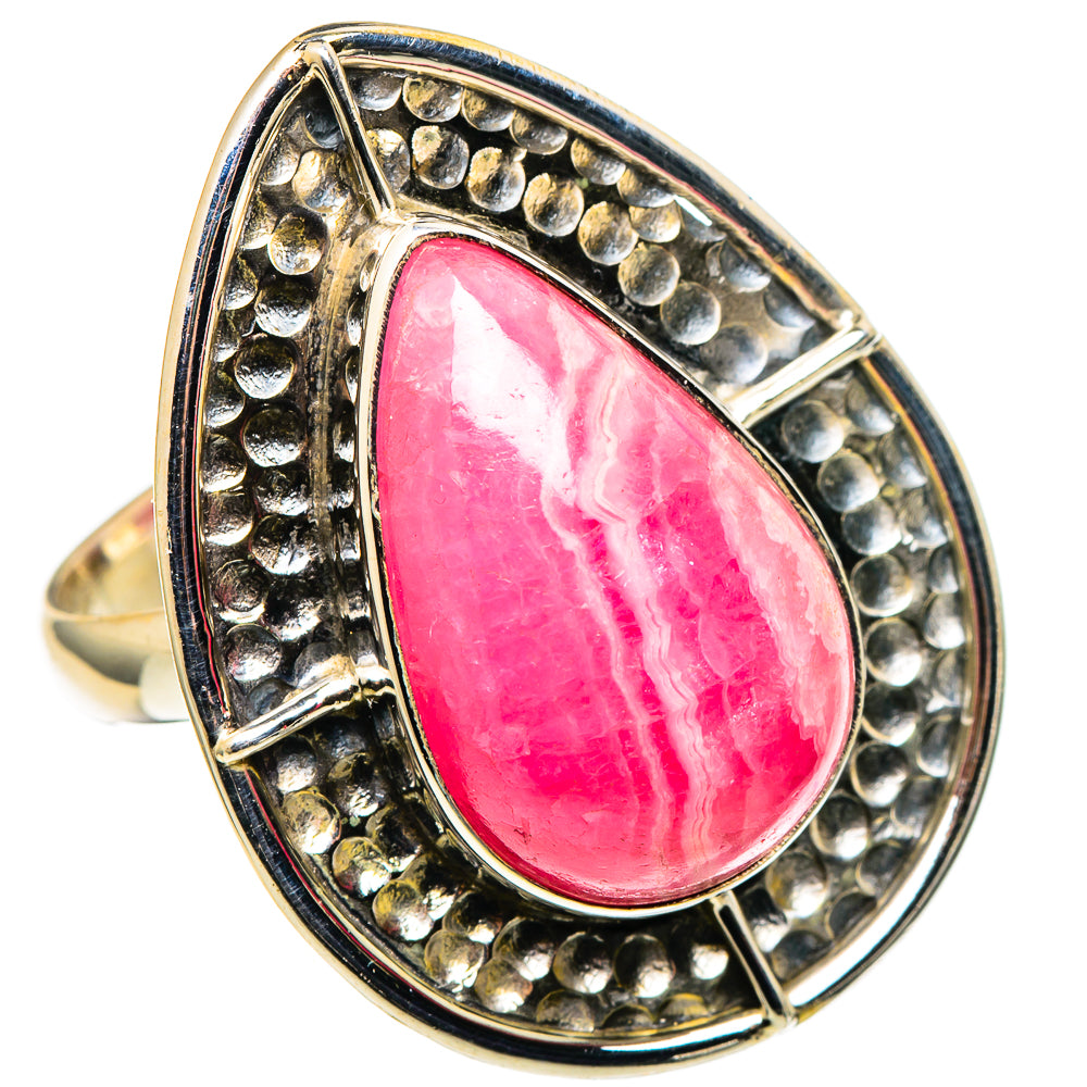 Rhodochrosite Rings handcrafted by Ana Silver Co - RING97918 - Photo 2