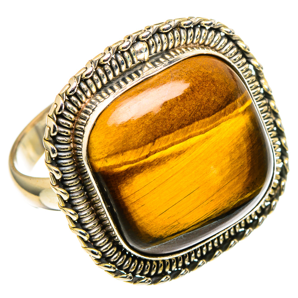 Tiger Eye Rings handcrafted by Ana Silver Co - RING97934