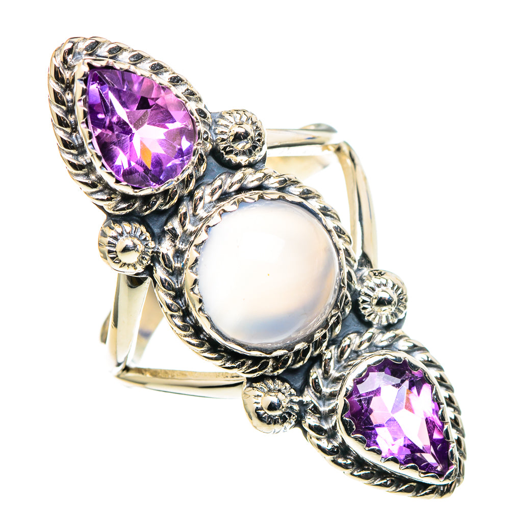 Aqua Chalcedony Rings handcrafted by Ana Silver Co - RING97951