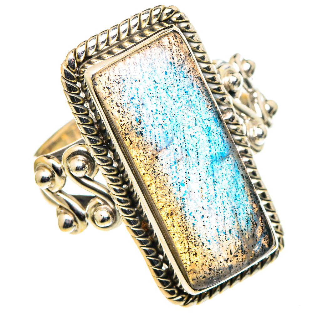 Labradorite Rings handcrafted by Ana Silver Co - RING97954