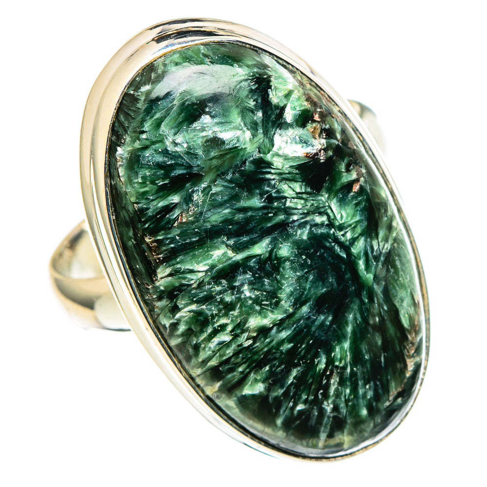 Seraphinite Rings handcrafted by Ana Silver Co - RING97956