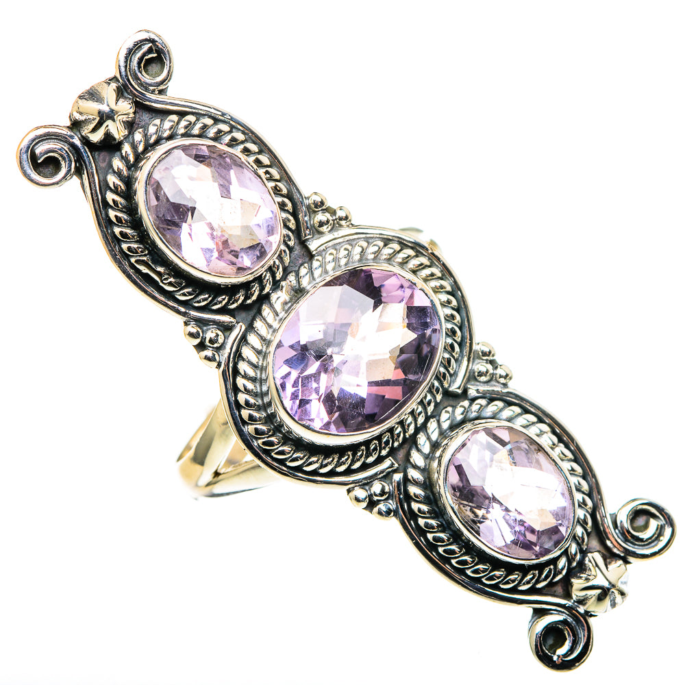 Amethyst Rings handcrafted by Ana Silver Co - RING97966 - Photo 2