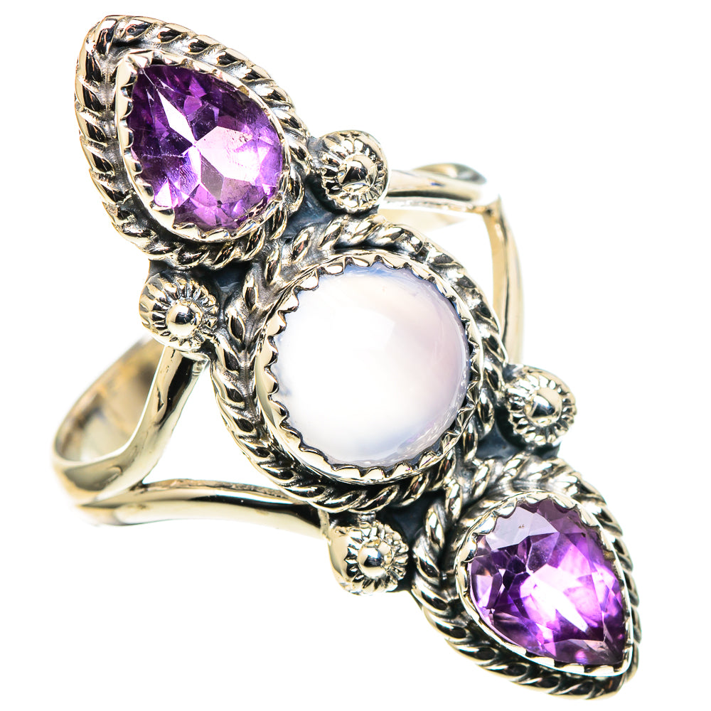 Aqua Chalcedony Rings handcrafted by Ana Silver Co - RING97984