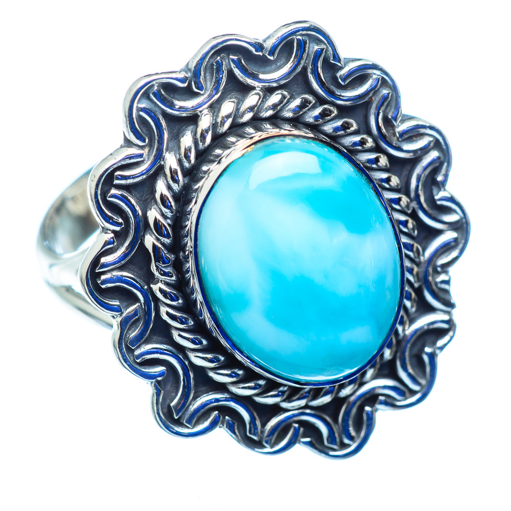 Larimar Rings handcrafted by Ana Silver Co - RING979933