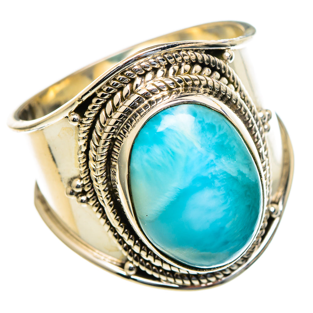 Larimar Rings handcrafted by Ana Silver Co - RING98078