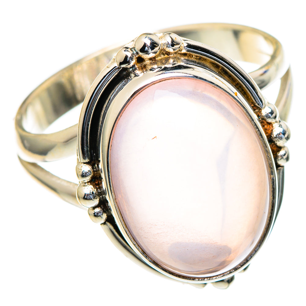 Rose Quartz Rings handcrafted by Ana Silver Co - RING98089