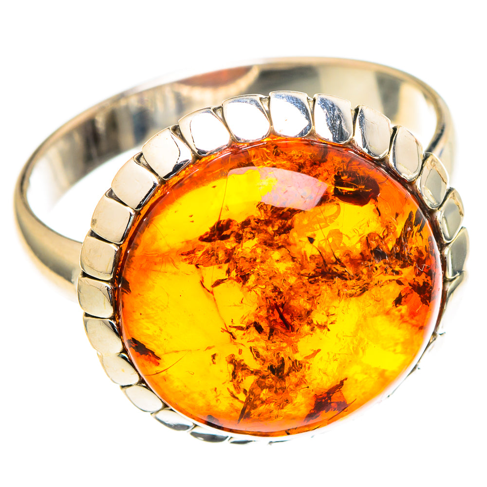 Baltic Amber Rings handcrafted by Ana Silver Co - RING98123