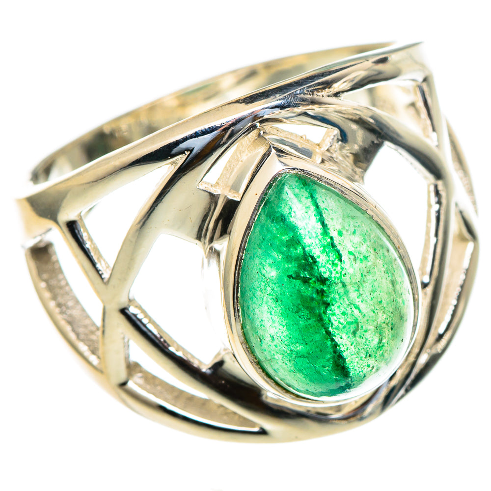 Green Aventurine Rings handcrafted by Ana Silver Co - RING98154