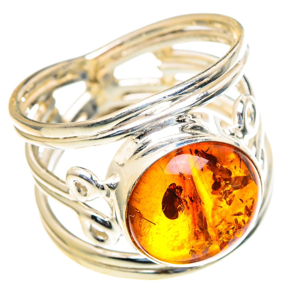 Baltic Amber Rings handcrafted by Ana Silver Co - RING98157