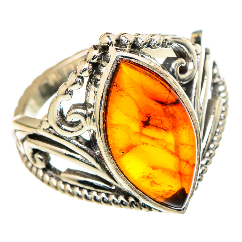 Baltic Amber Rings handcrafted by Ana Silver Co - RING98188