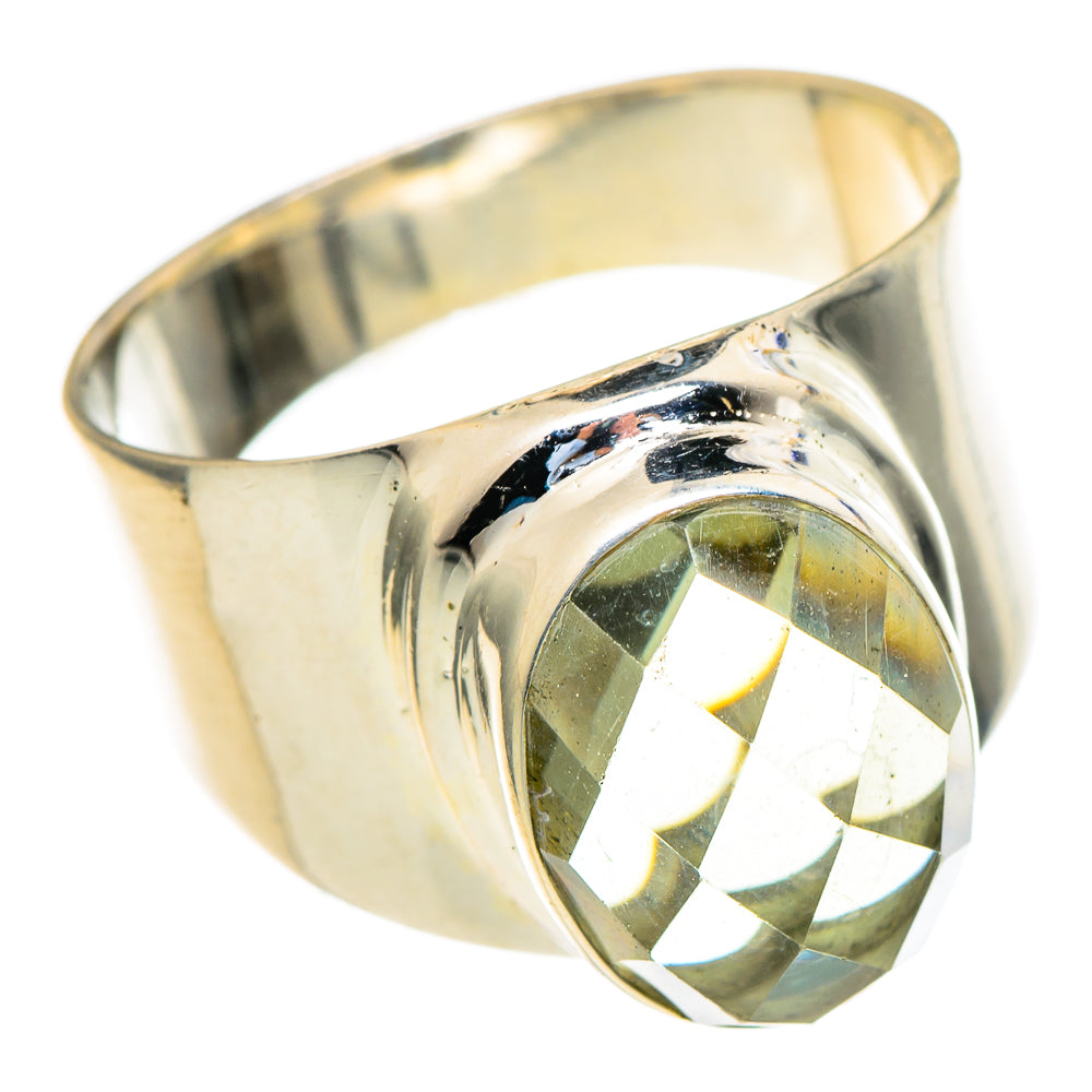 Green Amethyst Rings handcrafted by Ana Silver Co - RING98213