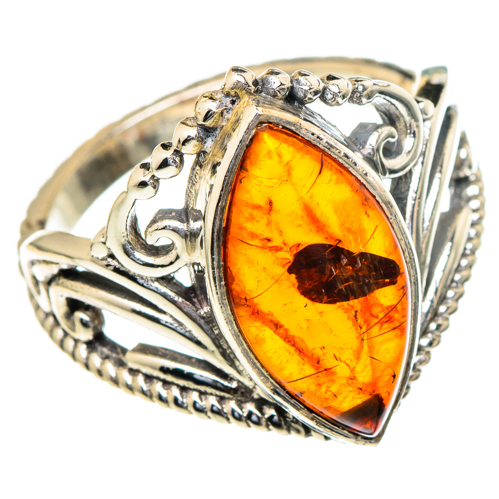 Baltic Amber Rings handcrafted by Ana Silver Co - RING98216