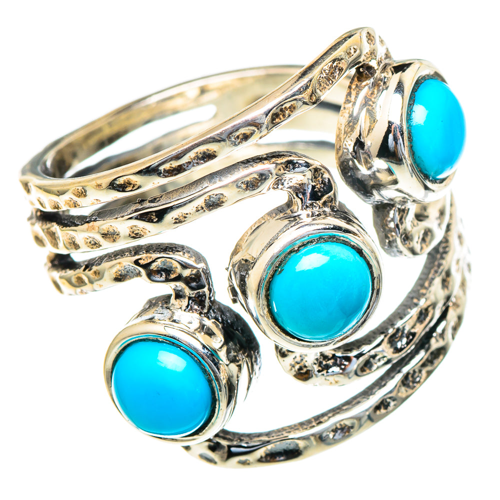 Sleeping Beauty Turquoise Rings handcrafted by Ana Silver Co - RING98235
